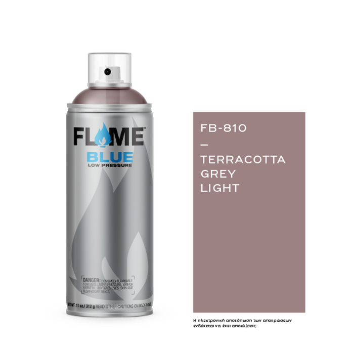 Spray Flame Blue 400ml, Teracotta Grey